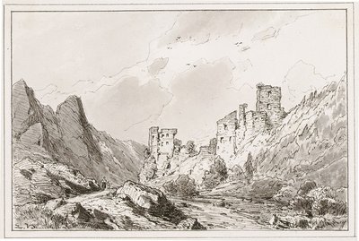 Ruins of Kamen Castle near Begunje III by Ladislav Benesch